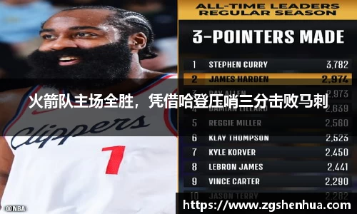 火箭队主场全胜，凭借哈登压哨三分击败马刺